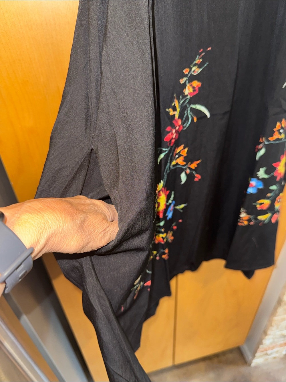 Black Trapeze Dress - Picture 6 of 8